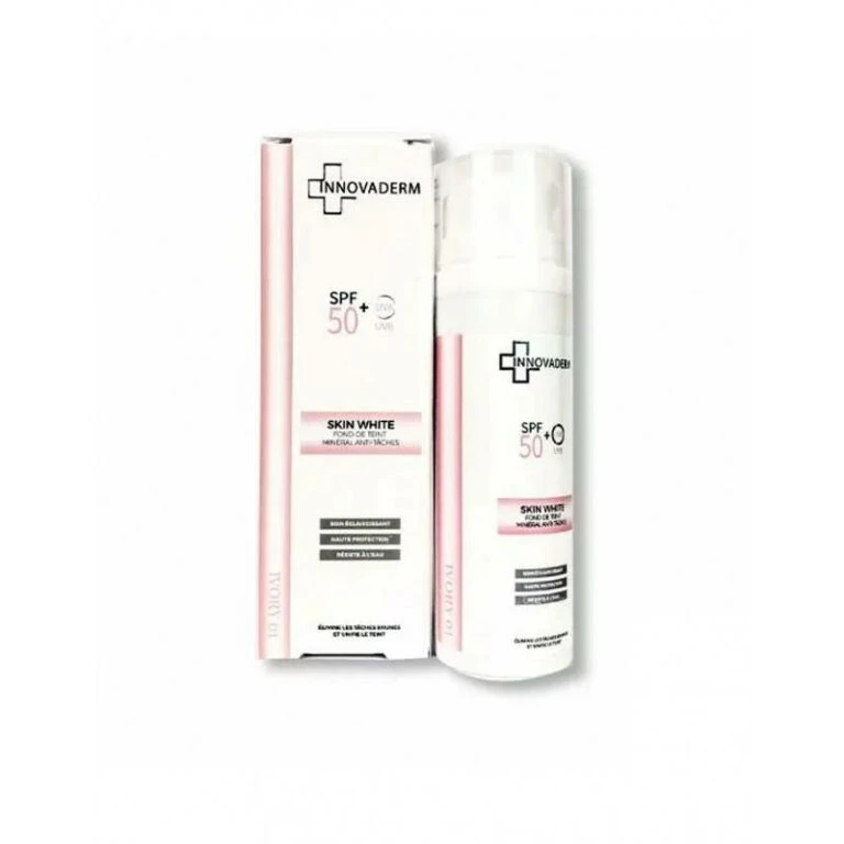 INNOVADERM SKIN WHITE Fond de Teint Mineral Anti taches – Ivory 01