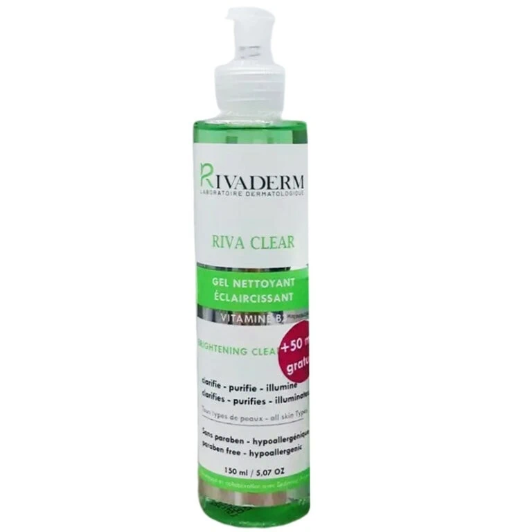 Rivaderm Riva Clear Gel Nettoyant Eclaircissant 150ml