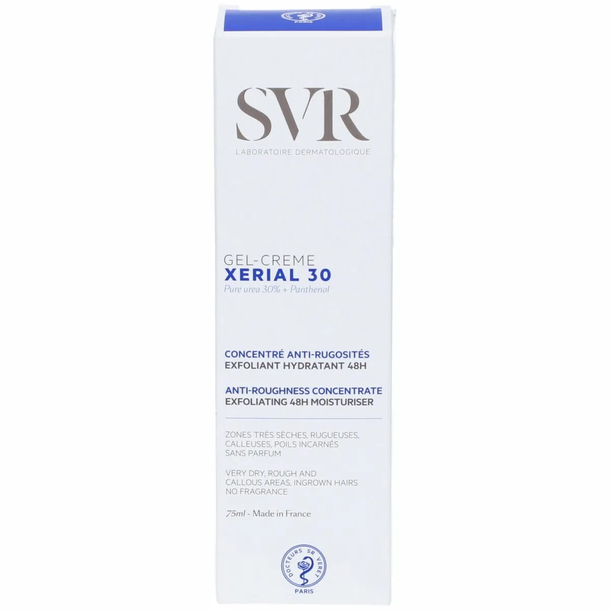 SVR Xerial 30 Gel Crème Corps Concentré Anti-Rugosité 75ml