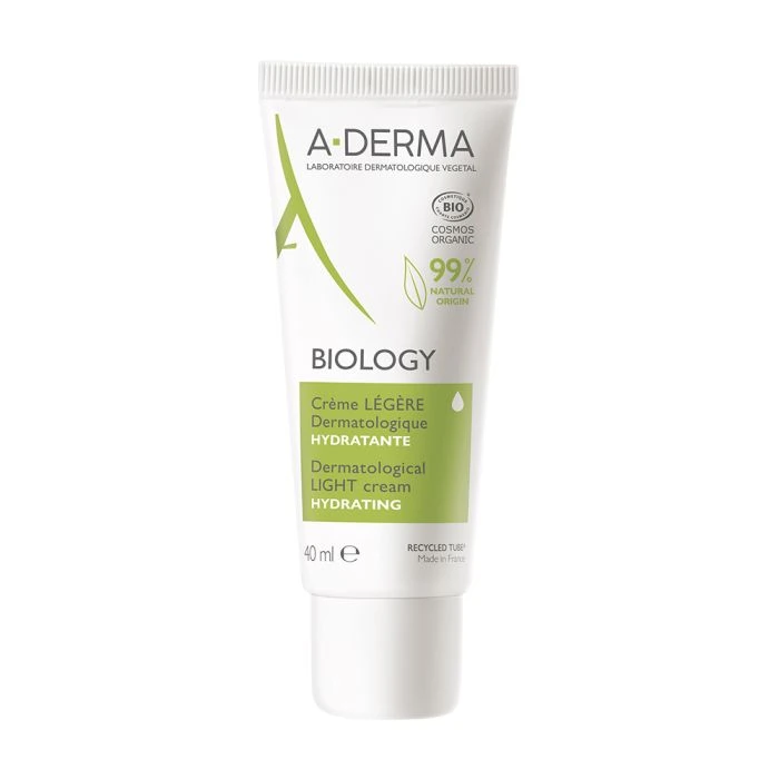 A-DERMA Biology Creme Legere Hydratante Peaux Fragile 40ml