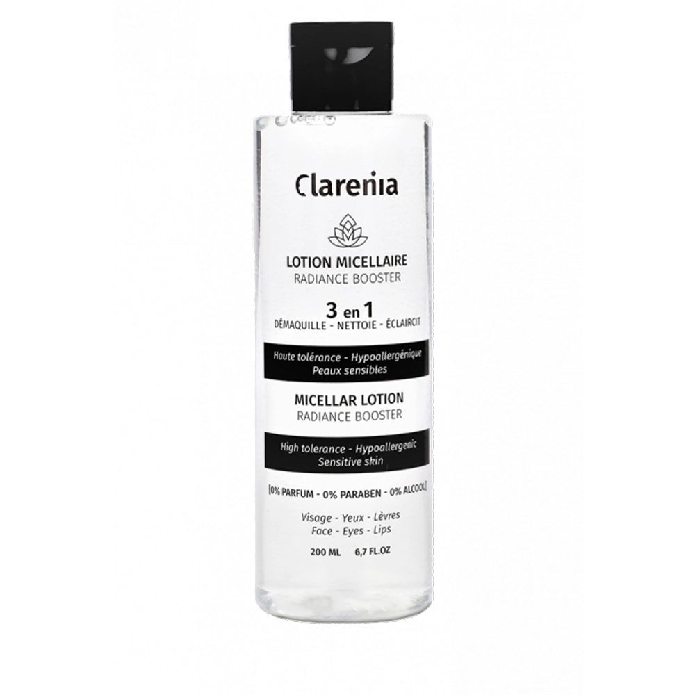 CLARENIA Eau Micellaire Radiance Booster 3 en1 200ml